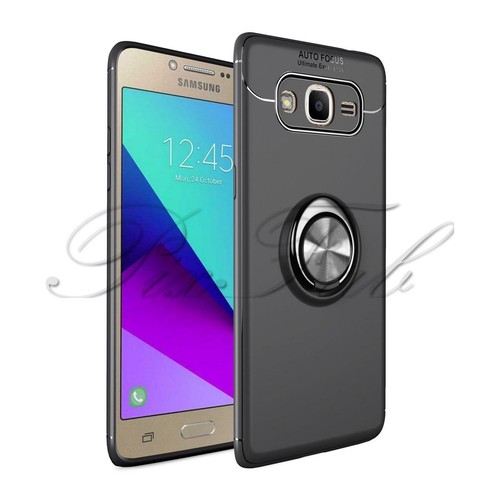 For Samsung Galaxy Grand Prime Plus G532 Black Ring Phone Case + Screen Guard - Picture 2 of 2