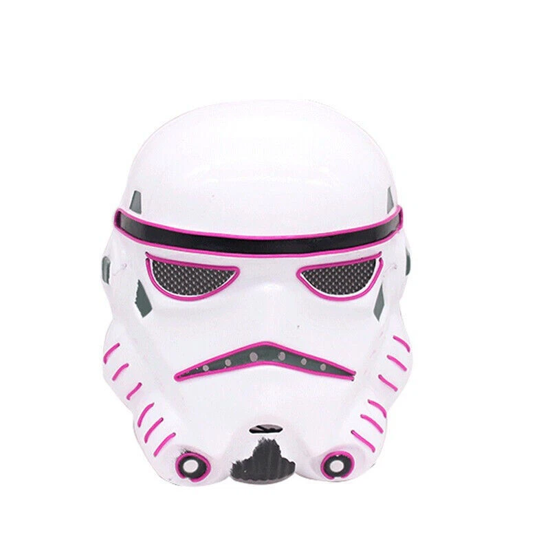 Star Wars Stormtrooper Juegos con disfraces Halloween LED Máscara portátil Casco Prendas para la cabeza Accesorios Foto 2 de 4