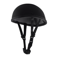 Motorcycle FLAT DOT Beanie Helmet Half Helmet Cap Skid Scooter Chopper