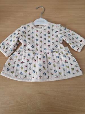 🔥SALE🔥Mayoral AW24 Newborn Girls Quilted Dress BNWT UK