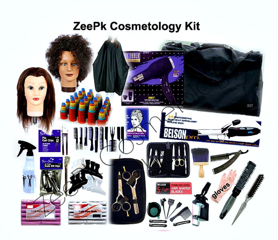 美容学生セット ZeePk Cosmetology School Student Kit for Hair Styling, Cutting