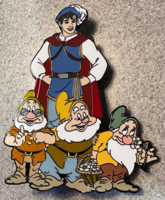PIN PRINCE CHARMING WEDDING DAY DOC HAPPY BASHUL 3 INCH JUMBO FANTASY snow white