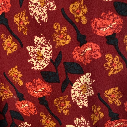 LuLaRoe Cassie Pencil Skirt Womens Size L Fall Floral Flowers Print NWT - Picture 3 of 4