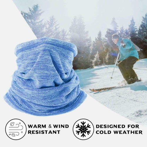 Winter Thermal Fleece Neck Warmer Gaiter Cycling Ski Face Mask for Cold Weather - Picture 32 of 47