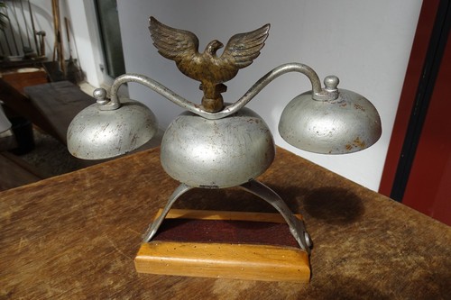 c1900 CAMPANA ABRAZADERA campanas con águila campana sonidos de trineo caballo - Imagen 7 de 8