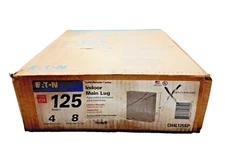 NEW EATON 125 AMP INDOOR MAIN LUG PANEL 4 SPACE 8 CIRCUIT 240 VAC  CH4L125SP