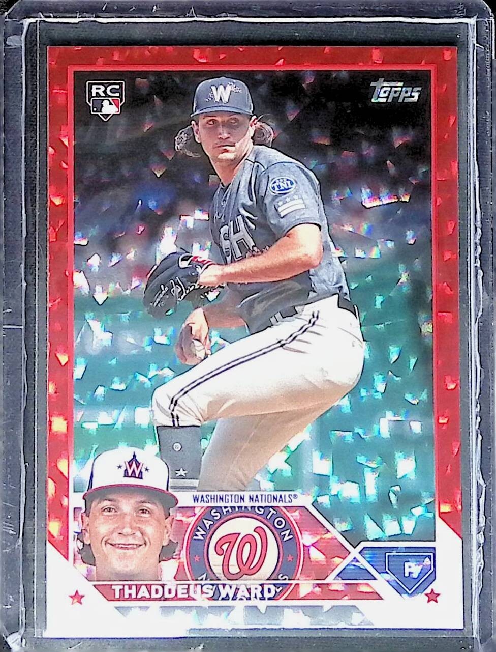 THADDEUS WARD  NATIONALS RC  2023 TOPPS UPDATE #US111  RED FOIL /199