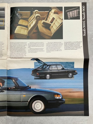 Saab Range UK Market Car Sales Brochure - 1986 - Picture 4 of 5