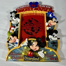 Disney's -Mickey Mouse -3D Picture Frame 4  X 6  Disneyland Celebrating 75 Years