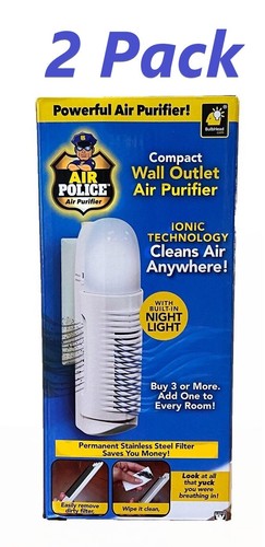 BulbHead Air Police Advanced Ionic Air Purifier - White - Picture 10 of 12