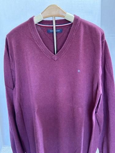 Tommy Hilfiger Round Neck Long Sleeve Cotton Pullover Sweater Men's sz XL - Picture 2 of 8