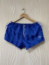 ADIDAS 90s VINTAGE SHORTS MADE IN WEST GERMANY sz L MEN BLUE POLYESTER
