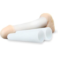 2PCS Set Penis Silicone Sleeve for Extender Stretcher Max Vacuum Enlargement USA