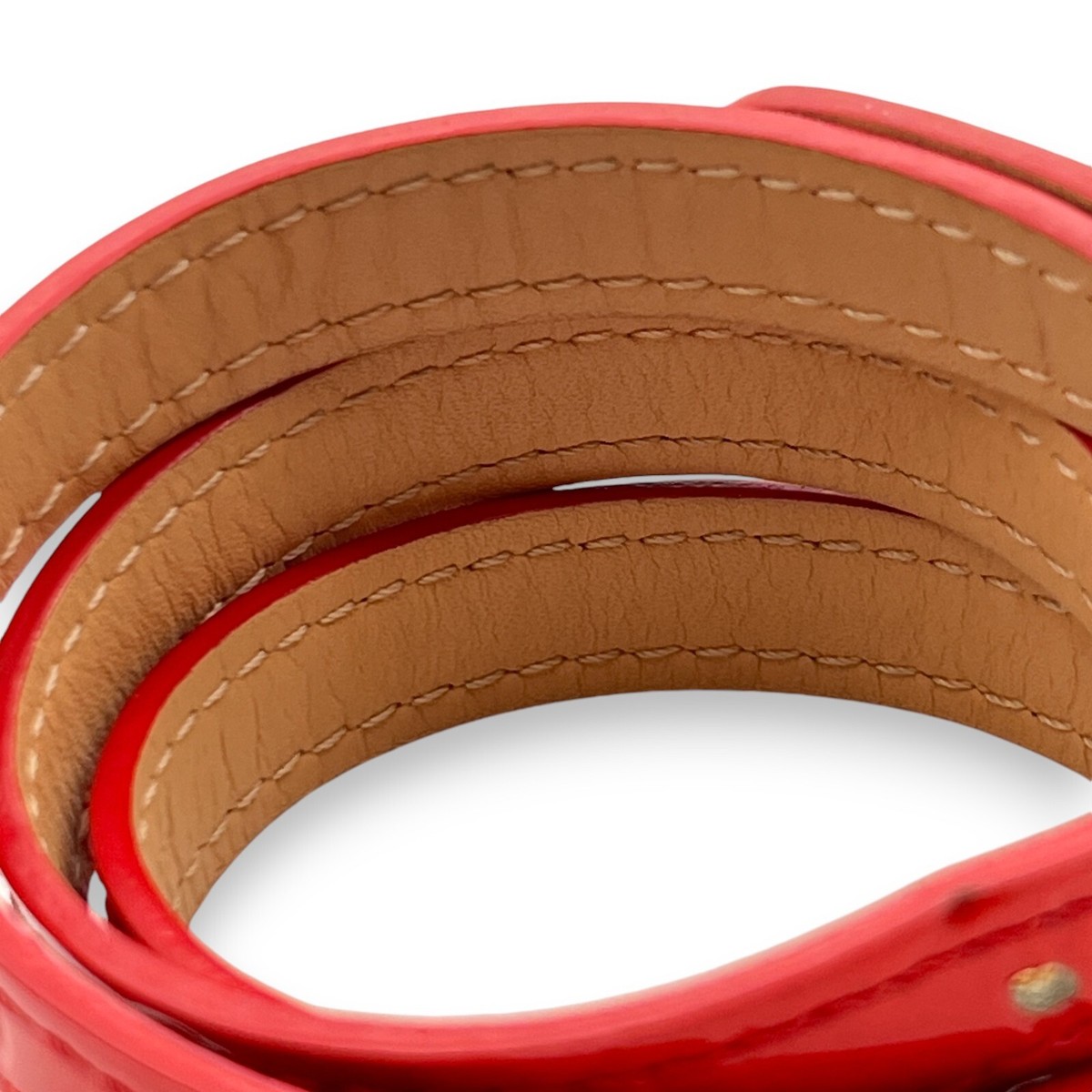 Louis Vuitton Monogram World Tour ブレスレット Louis Vuitton Monogram Vernis Triple Tour Bracelet Red | eBay