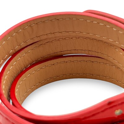 Louis Vuitton Monogram World Tour ブレスレット Louis Vuitton Monogram Vernis Triple Tour Bracelet Red | eBay