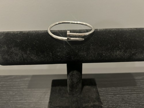 Titanium White Gold Bangles for ladies