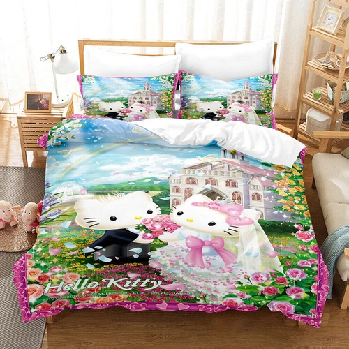 Hello Kitty Series Duvet/Quilt/Doona Cover Single/Double/Queen/King Bedding Set - Bild 11 von 43