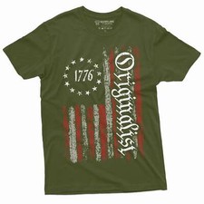Men's USA Patriotic Flag shirt 1776 Originalist T-shirt Independence Day Shirt