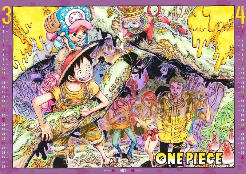 Calendar 2023 One Piece Anime