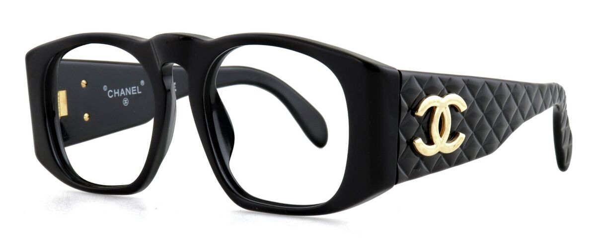 New CHANEL 01450 94305 Black Gold CC Cocomark Eyeglasses New CHANEL 01450 94305 Black Gold CC Cocomark Eyeglasses