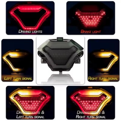 Yamaha MT-07 14-17 integriertes Rücklicht Bremslicht LED sequentielle Blinker