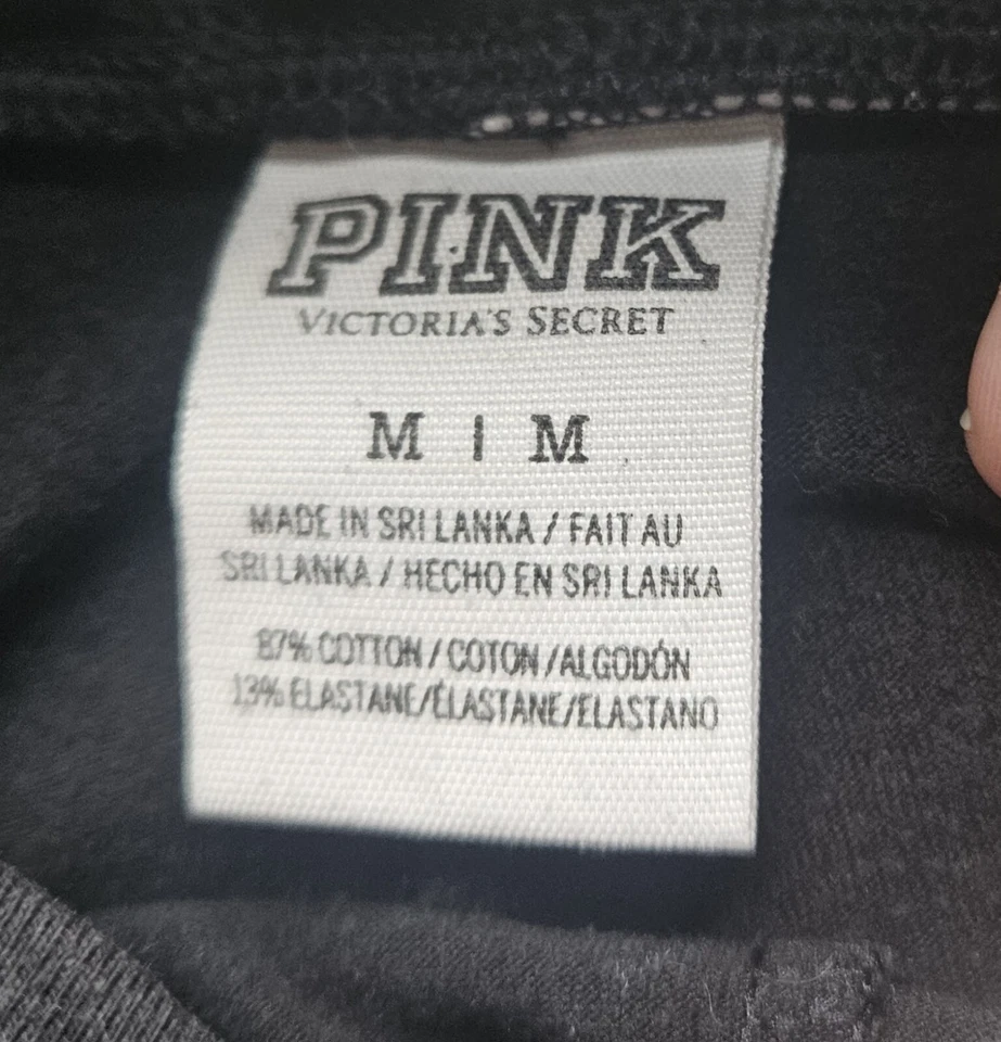 PINK Victoria's Secret Leggings Women's Size M Cotton Blend  - Image 3 of 3