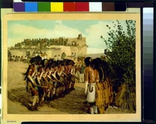 Antelope Priests chanting,Kisi Moki Snake Dance,c1902,Hopi Indians,Arizona