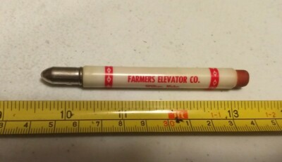 Vintage Farmers Elevator Co Wilber Nebraska Advertising Bullet Pencil