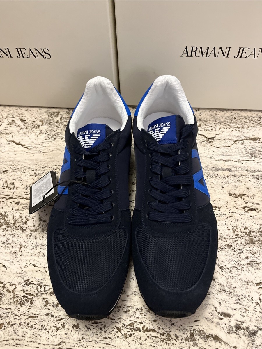 ジョルジオアルマーニ　size41 NEW ARMANI JEANS MENS SNEAKER XZX006 HO102 D879 SIZE US 9.5