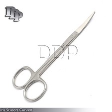 Nose Hair Scissors Mustache Scissor Trimming Body Piercing Surgical Iris Bended