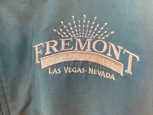 FREMONT Hotel Casino Las Vegas Green Zip Front Jacket by ADA Men's LARGE - Picture 2 of 12