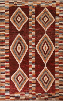 Memorial Deal Tribal Moroccan Hand-knotted 7'x10' Area Rug Wool Living Room Size