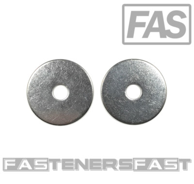 (25) 1/4 ID x 1 1/4 OD Stainless Steel Fender Washer Large OD Flat Washers SS