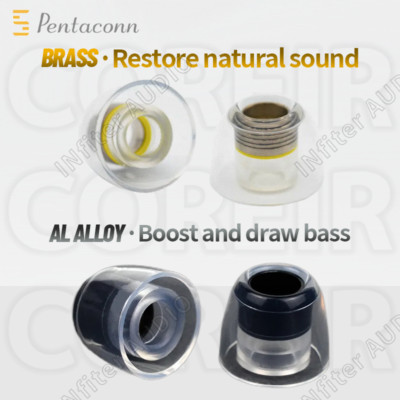 Pentaconn eartips pentaconn coreir brass ear tips in Ear Earplug IE900 earpiece