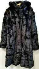 Roman's Faux-fur Swing Coat "black" Sz M 14/16 Nwot