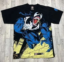 Huf x Marvel Shirt Men’s Medium Cartoon Comics Venom Print Spider-Man Black  Tee