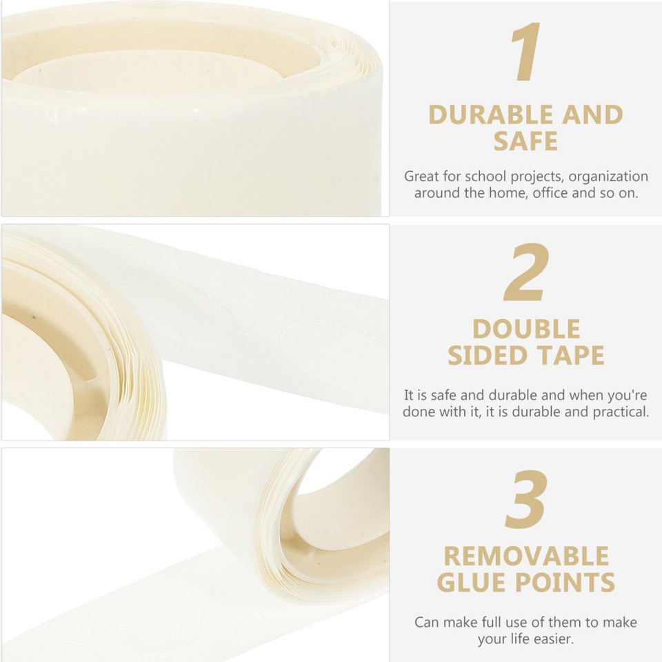 Operitacx Klebepunkte 240 Stück - Transparente Doppelseitige Klebepads