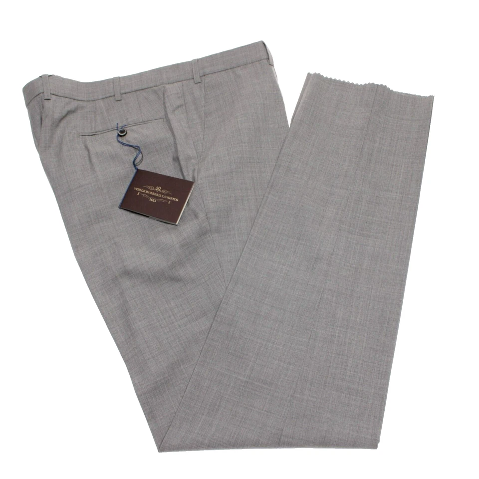 Hiltl NWOT Vitale Barberis Canonico Wool Dress Pants Size 40 US DiBiella In Gray - Image 2 of 4