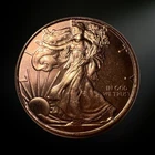 1 OZ Walking Liberty Half Dollar Round .999 Pure Copper Bullion (BU) Restrike