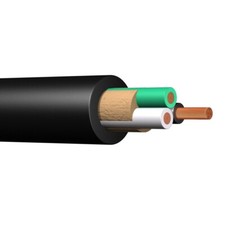 50' 12/3 SEOOW Portable Power Cable Black TPE Jacket 600V