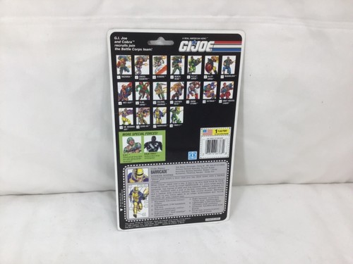 1992 Vintage GI Joe ARAH BattleCorps Barricade Figure MOC Carded Sealed FREESHIP - Picture 5 of 6