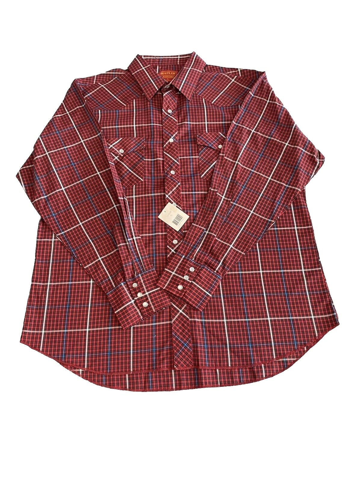 Camisas para hombre Rustler informales de algodón occidental abotonadas