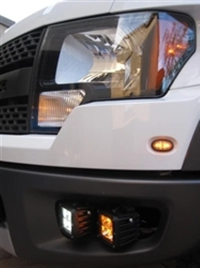 Kit de luces antiniebla LED RÍGIDAS con DOT/SAE serie D PRO para Ford F150 Raptor SVT 10-14 Foto 3 de 4