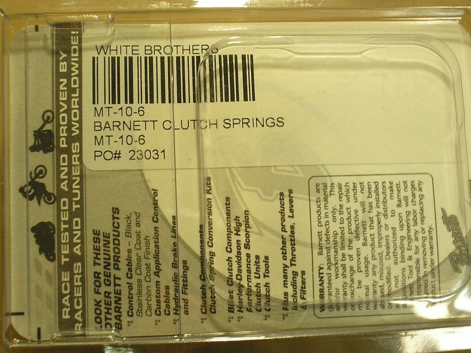 KTM 350 440 500 550 новый Barnett сверхпрочный комплект пружин сцепления 1990-95 SX EXC DXC - Изображение 3 из 3