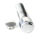 10 CHROME steel ALLEN HEAD BOLT PLUGS CAPS INSERTS 1/4" 6MM M6 chopper bobber 6