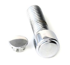 10 CHROME steel ALLEN HEAD BOLT PLUGS CAPS INSERTS 5/16" 8MM M8 chopper bobber