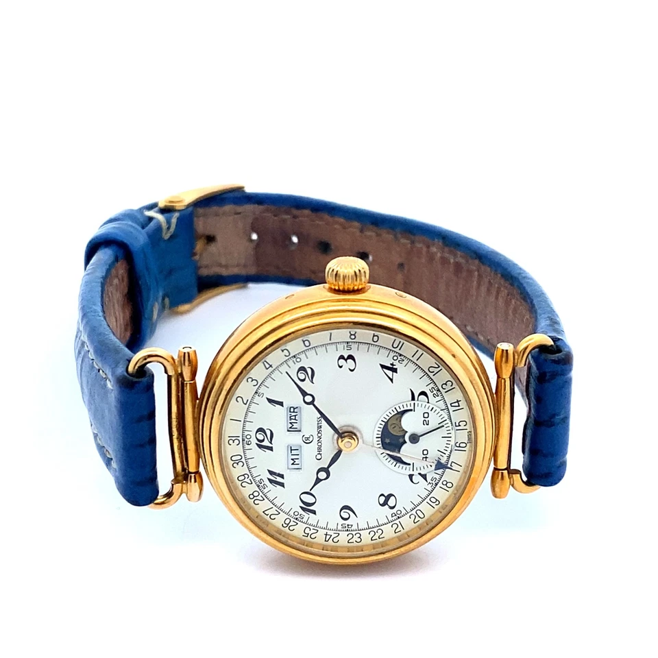 DAU Chronoswiss Lunar Triple Date vergoldet - Bild 3 von 4