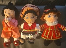 Disney It  s A Small World Plush Lot of 3 Russia, Mexico, China