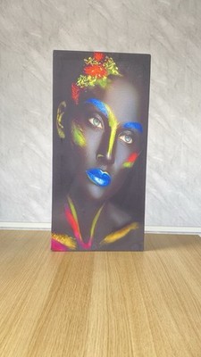 Bunte abstrakte Blumen Leinwand Kunst - moderne Wanddeko, lebendige Malerei Druck