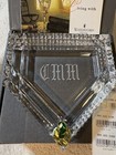 Waterford crystal Home Plate In Box No Damage - Inscribed “CMM” initials. nice — photo 1